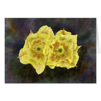 Cartão Flores de pera de Prickley