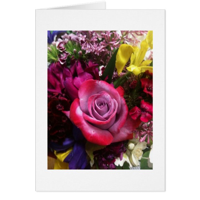 Cartão Flores de primavera (Frente)