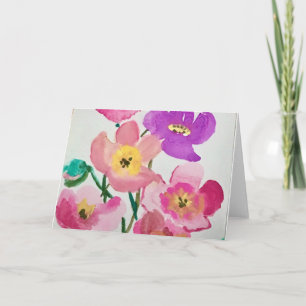 Cartão Flores de Primavera