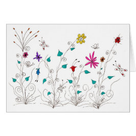 Cartão Flores de primavera