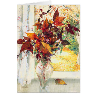 Cartão Flores de queda Stanislav Stanek