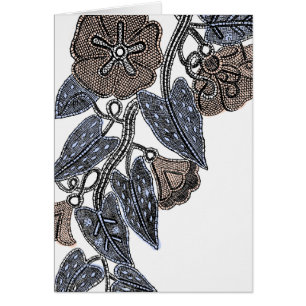 Cartão Flores de rendas