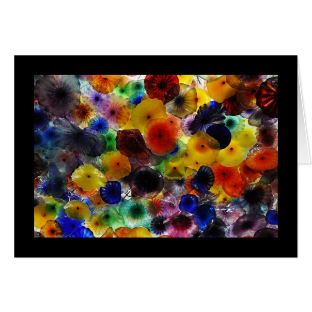 Cartão Flores de vidro (Frente Horizontal)