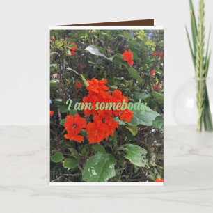 Cartão flores do amor de alguém que se importa.