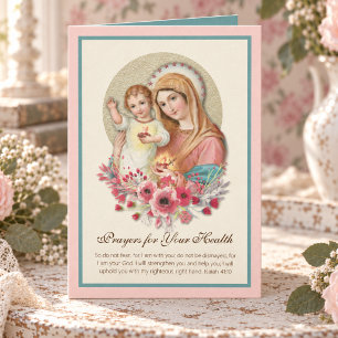 Cartão Flores do Menino Jesus da Virgem Maria Santíssima