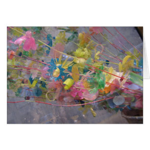Cartão Flores do reciclado