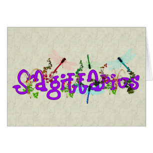 Cartão Flores do Sagitário
