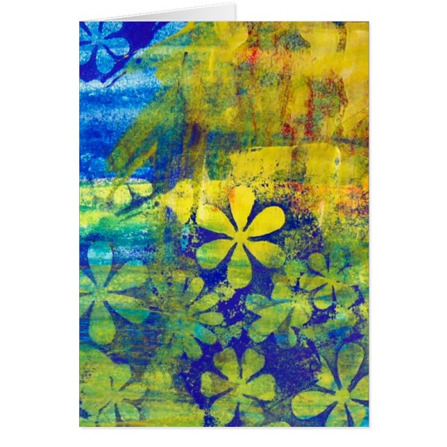 Cartão Flores do verão (Frente)