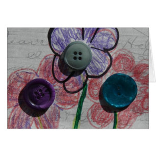 Cartão Flores dos meios mistos