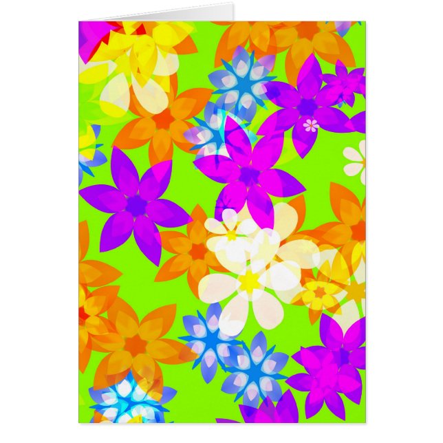 Cartão Flores fabulosas (Frente)