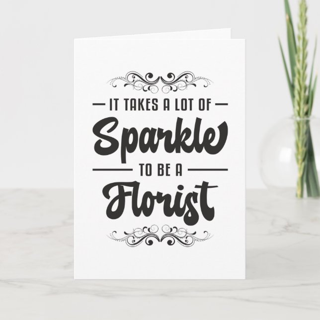 Cartão Flores Flores Florestais Floristas Gardener Engraç (Frente)