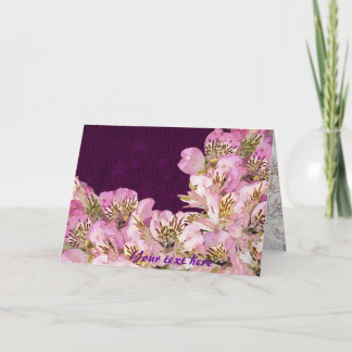 Cartão Flores frescas e adoráveis