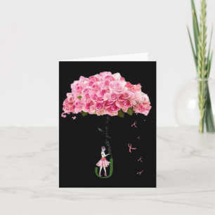 Cartão Flores Friso Cancer de Atenção da Mama Wom