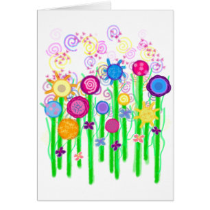 Cartão Flores mágicas