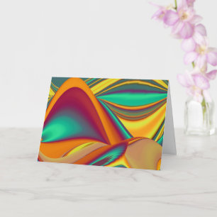 Cartão Flores Mágicas de Primavera Verão Outono