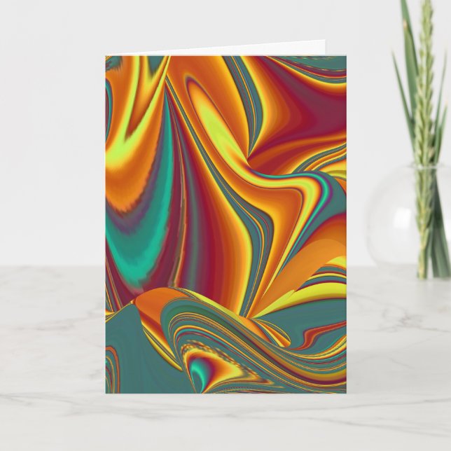 Cartão Flores Mágicas de Primavera Verão Outono (Frente)