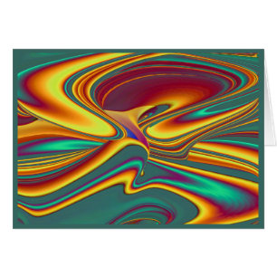 Cartão Flores Mágicas de Primavera Verão Outono