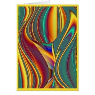 Cartão Flores Mágicas de Primavera Verão Outono