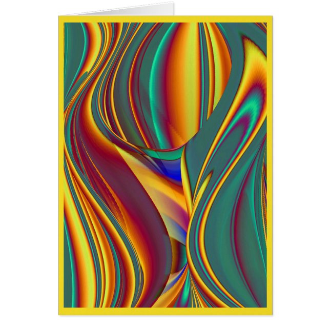 Cartão Flores Mágicas de Primavera Verão Outono (Frente)