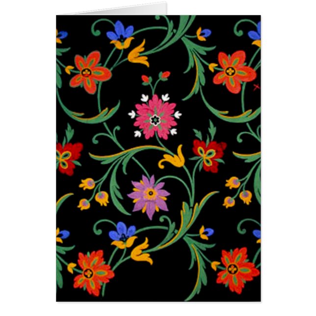 Cartão Flores Multicolores (Frente)
