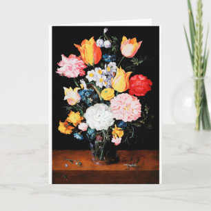 Cartão Flores no Vaso, Jan Brueghel, o mais jovem