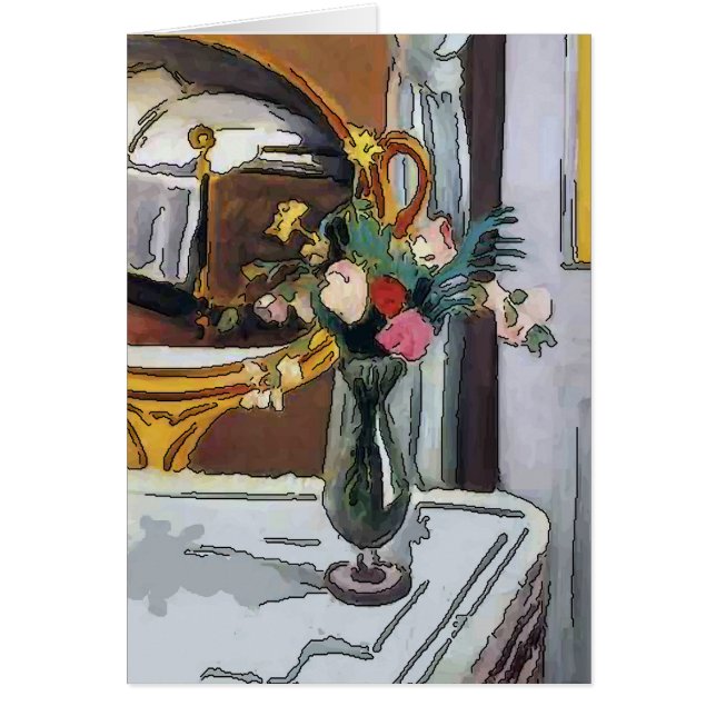 Cartão Flores no Vidro do Furacão (Frente)