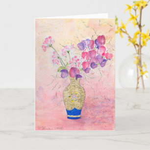 Cartão Flores para Dia de os namorados....