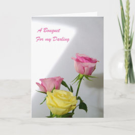 Cartão Flores Para o Meu Amor.