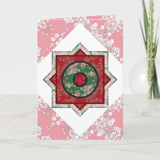 Cartão Flores para o Natal (Frente)
