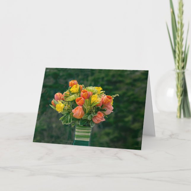 Cartão Flores para qualquer ocasião (Frente)