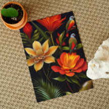 Flores & Pássaros Tropicais | Cumprimento Moderno 
