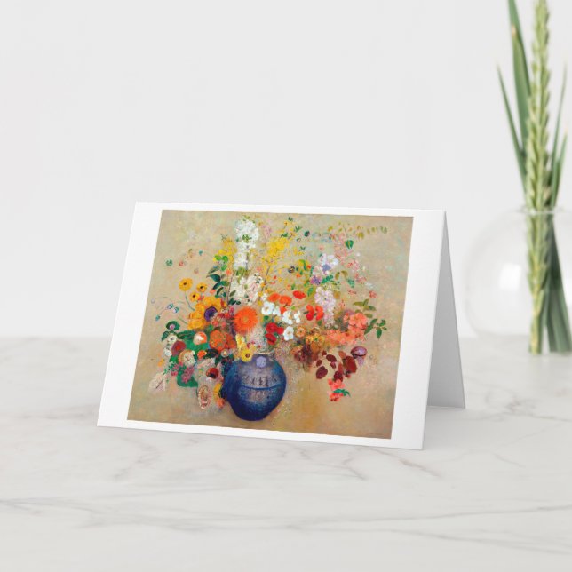 Cartão Flores, Redon (Frente)