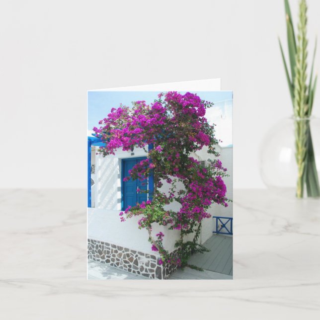 Cartão Flores Rosa (Frente)