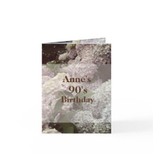 Flores Rosa Hydrangea 90 Aniversário Cartão-postal