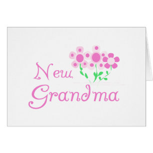 Cartão Flores Rosa Novas Camisetas e presentes para vovó