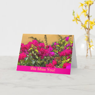 Cartão Flores Rosa Quente - Curaçao