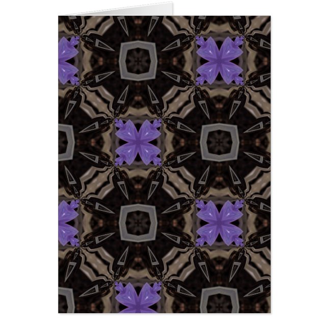 Cartão Flores Roxas (Frente)