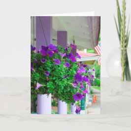 Cartão Flores Roxas - Vinha de Martha