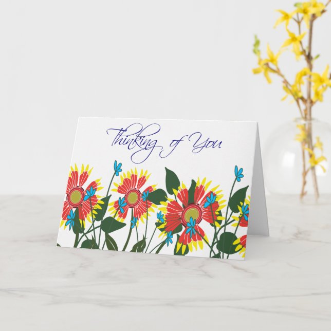 Cartão Flores selvagens (Flor Amarela)