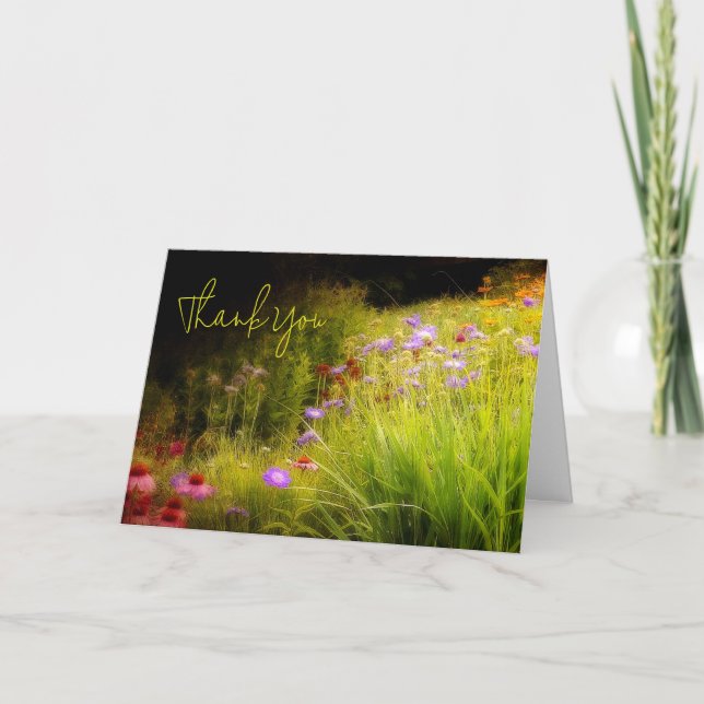 Cartão Flores silvestres personalizadas (Frente)