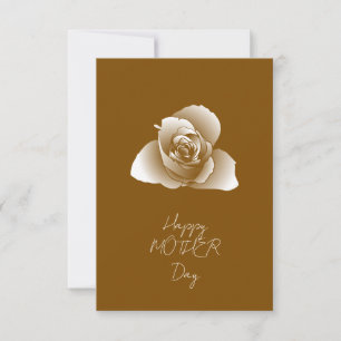 Cartão Flores Tom Refined Arte Branco Definido