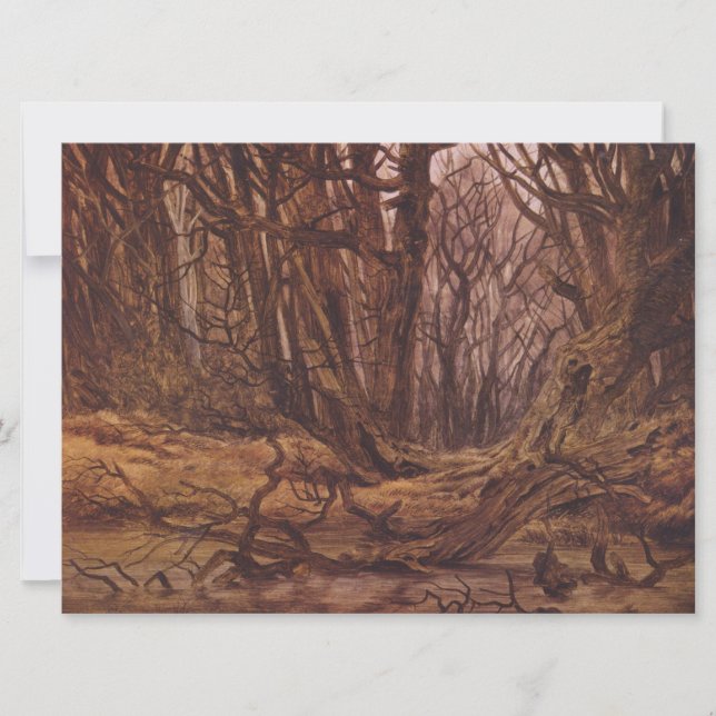 Cartão Floresta Alemã na Fall Season (Frente)