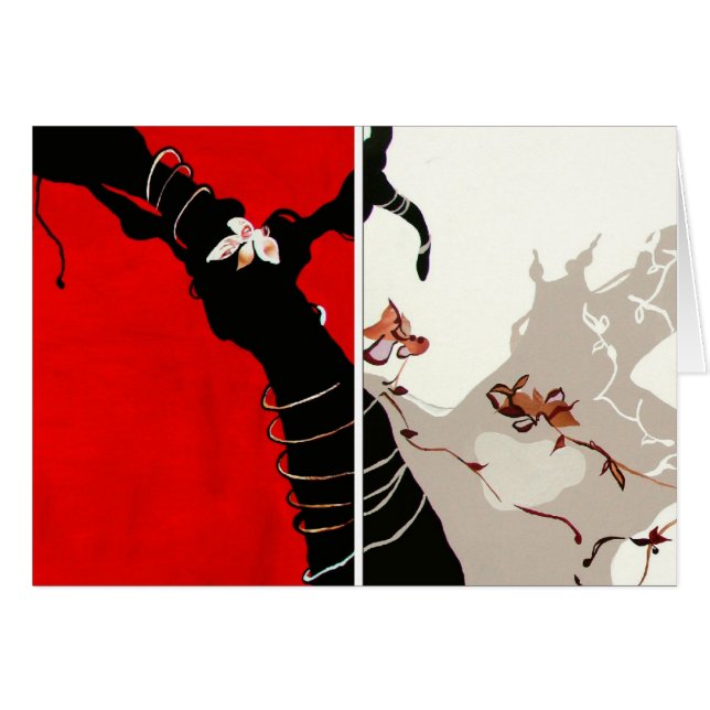 Cartão Floresta assombrada (Frente Horizontal)