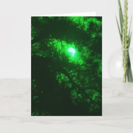 Cartão Floresta Assustadora 