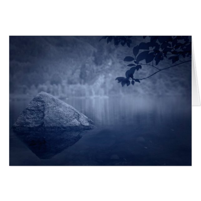 Cartão Floresta calma (Frente Horizontal)