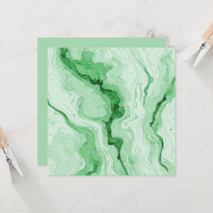 Cartão Floresta Druzy Verde Ágata Ilusão