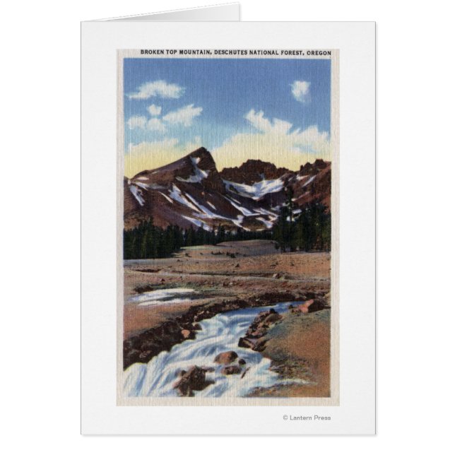 Cartão Floresta Nacional Deschutes, OU (Frente)