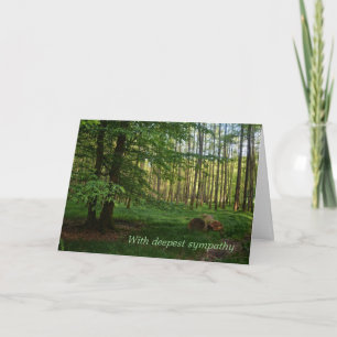 Cartão Floresta verde - Com mais profunda simpatia