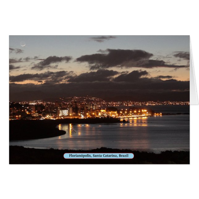 Cartão Florianópolis, Papais noeis Catarina, Brasil (Frente Horizontal)