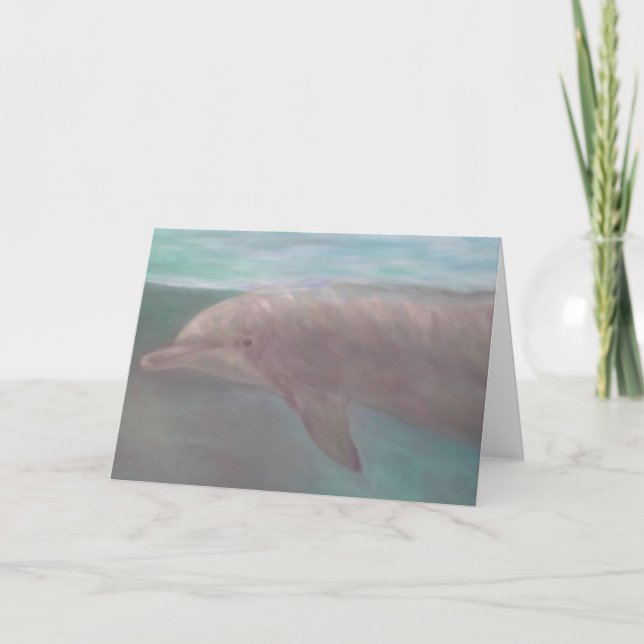 Cartão FLORIDA DOLPHIN Greeting Card (Frente)